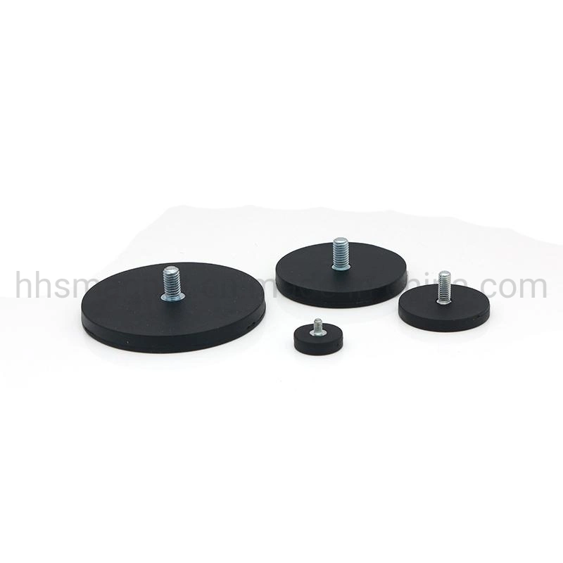 High Standard Rubber Coated Pot Magnet for Car LED Light Base