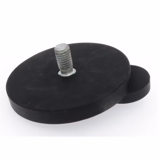 Magnete rivestito in gomma per porta segnaletica da tetto auto D66 M6 M8 filettatura maschio